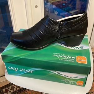 Black comfort booties